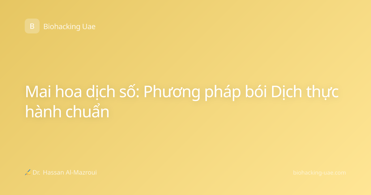 Mai hoa dịch số: Phương pháp bói Dịch thực hành chuẩn