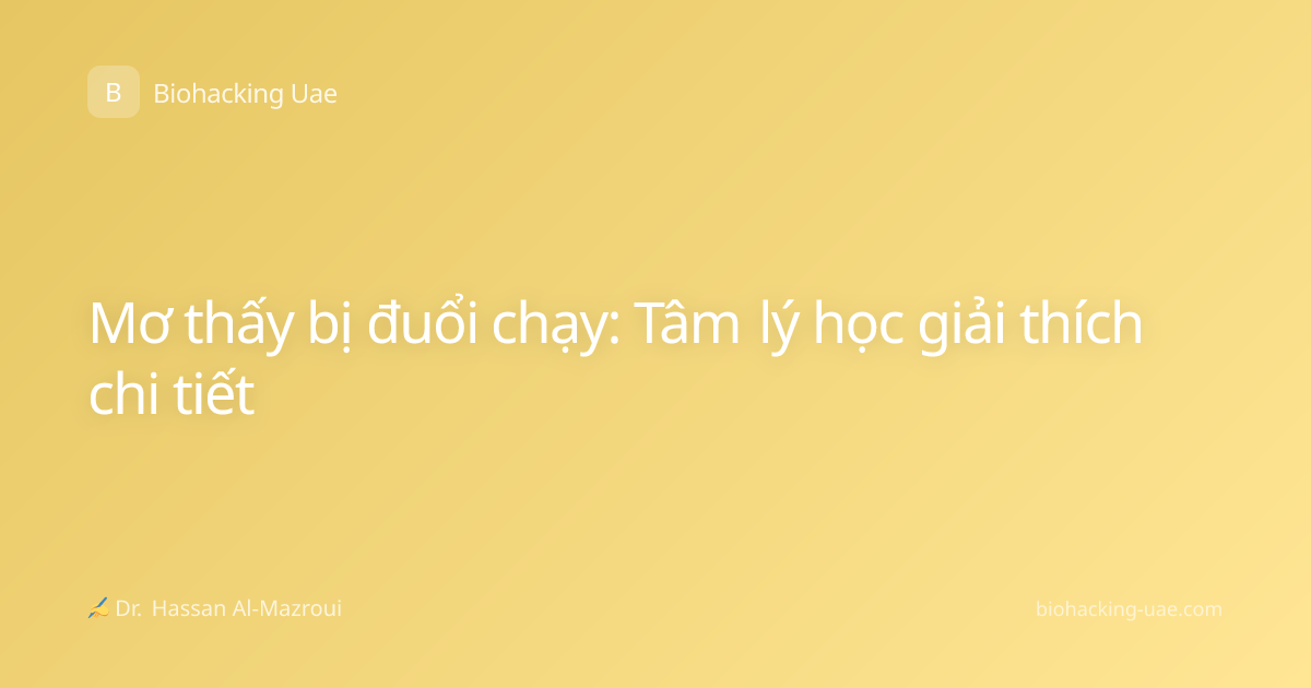 Mơ thấy bị đuổi chạy: Tâm lý học giải thích chi tiết